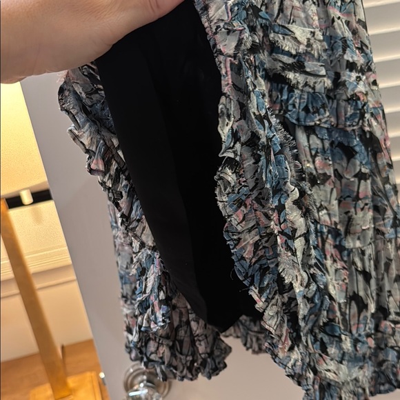 IRO Blue Ruffled Mini Sundress - Picture 5 of 6